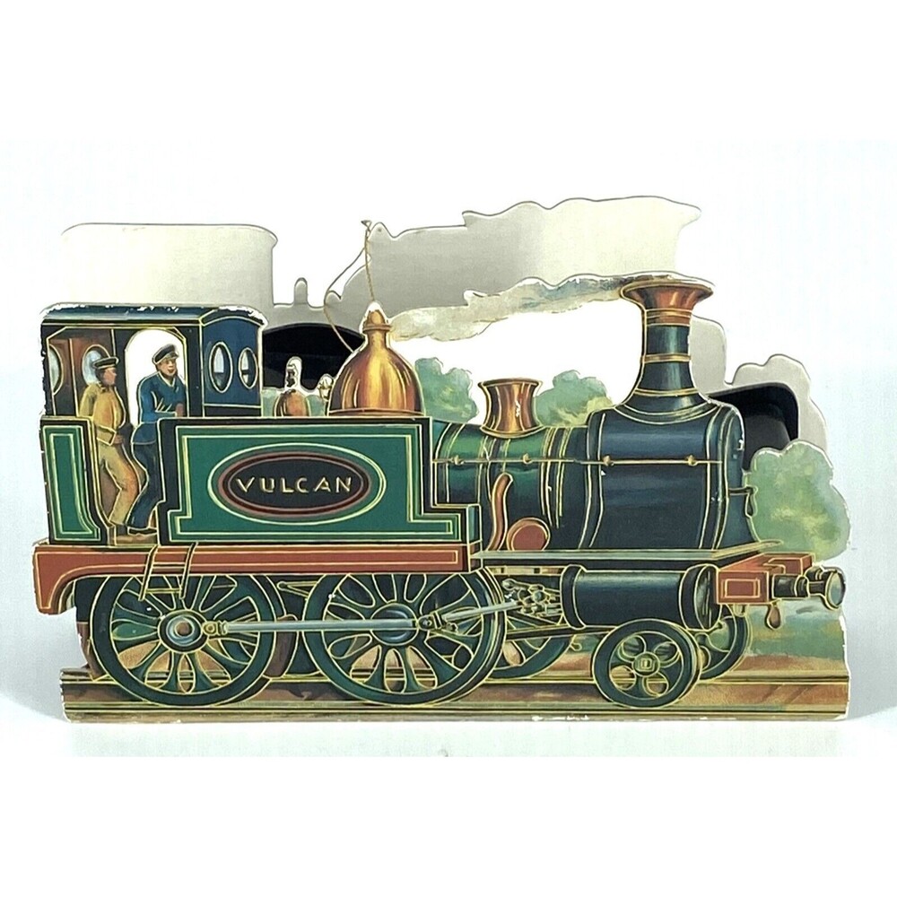 1991 Vulcan Train Engine  Ornament -- Sanders Box -- Christmas Ornament - Train